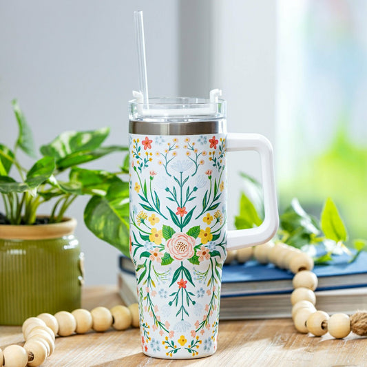 What She Shed Tumbler Trenta Cup Double Wall Stainless Steel, Mandala,
