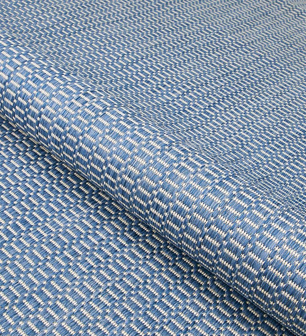 Plow &amp; Hearth Synthetic Rugs | Indoor Living Veranda Textured Indoor/Outdoor Polypropylene Rug, 2'3" X 11'9" Runner - Black