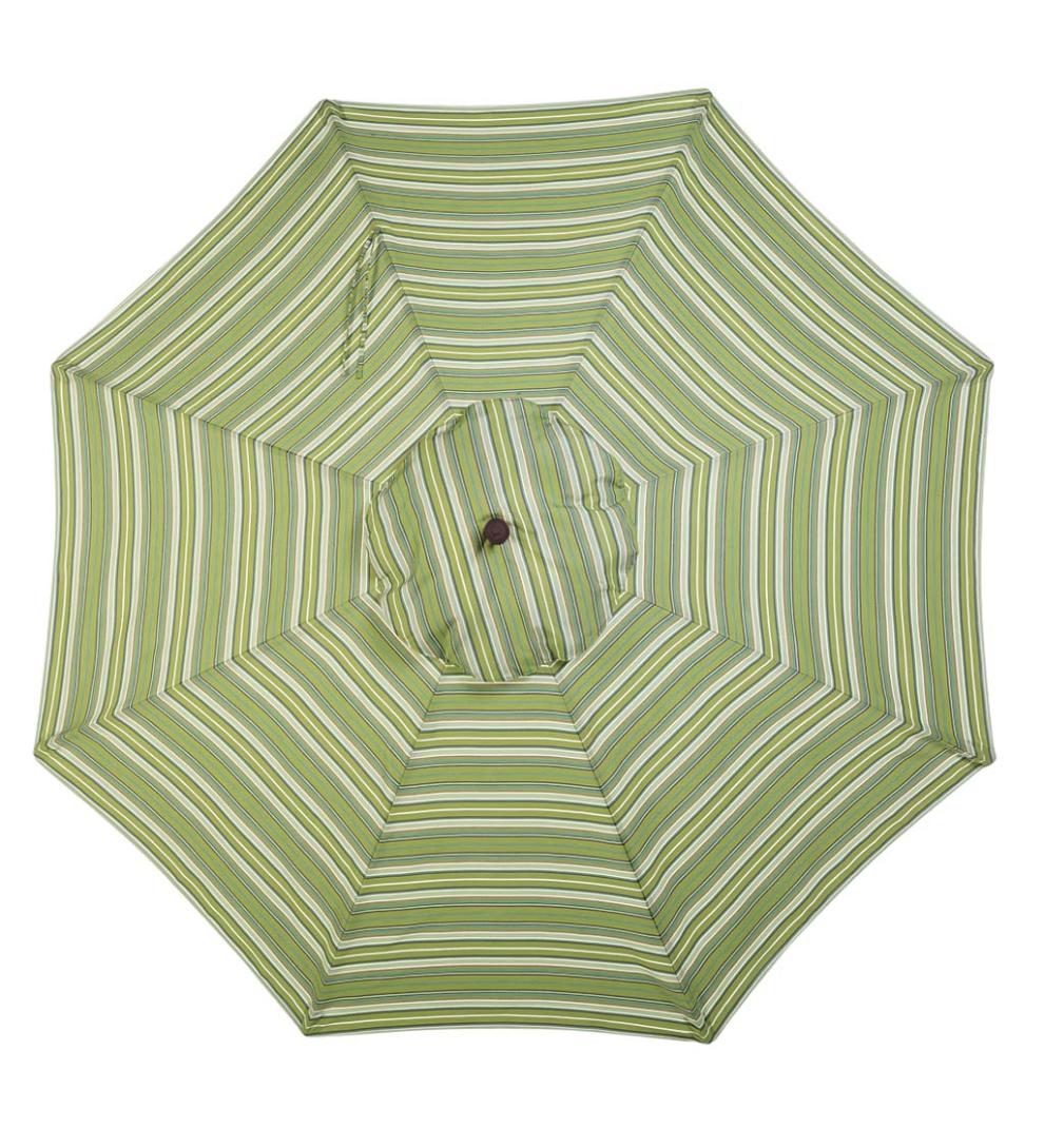 Plow &amp; Hearth Shades &amp; Umbrellas | Outdoor Living Deluxe 9' Aluminum Umbrella With Sunbrella Canopy - Black