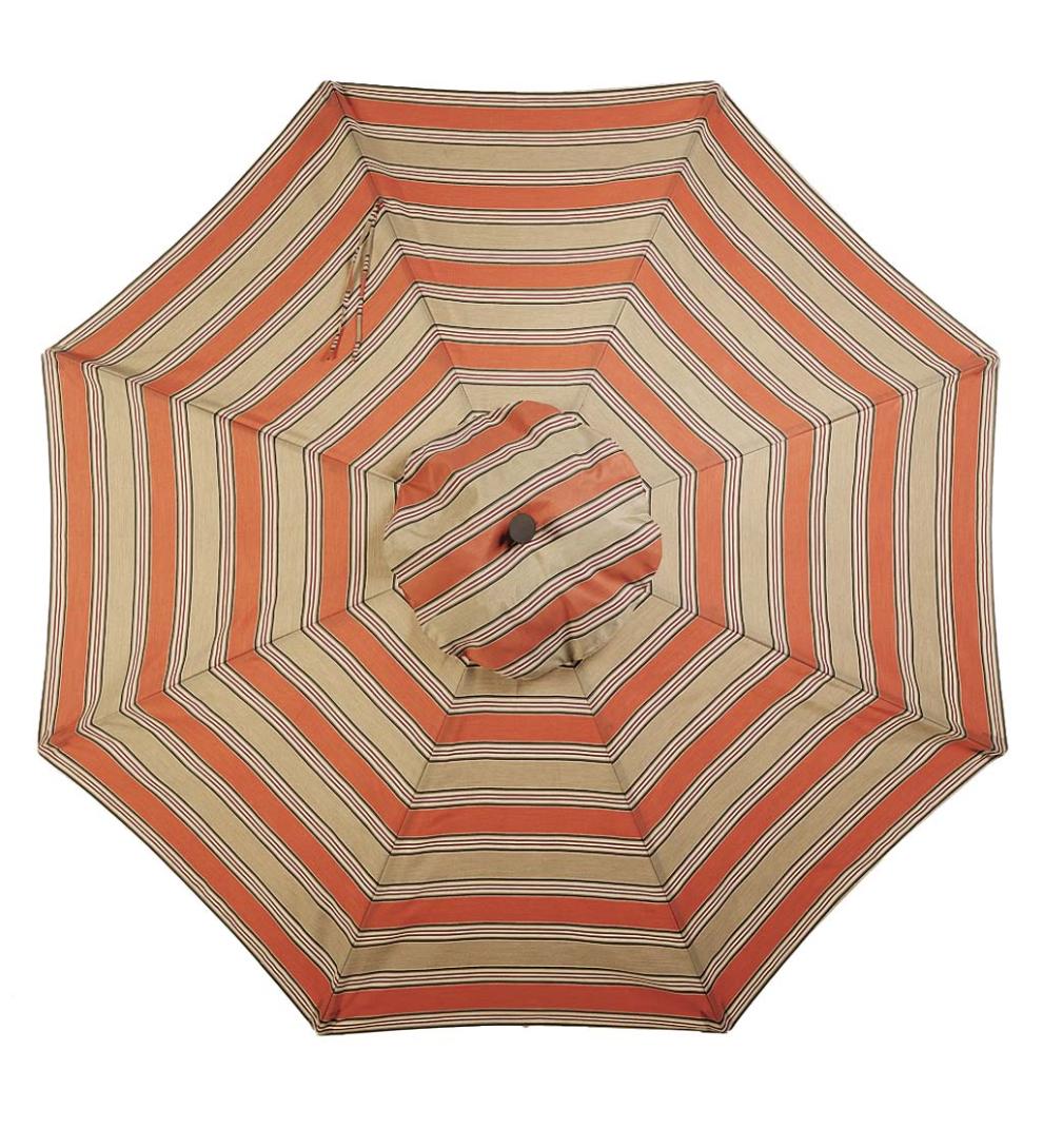 Plow &amp; Hearth Shades &amp; Umbrellas | Outdoor Living Deluxe 9' Aluminum Umbrella With Sunbrella Canopy - Black