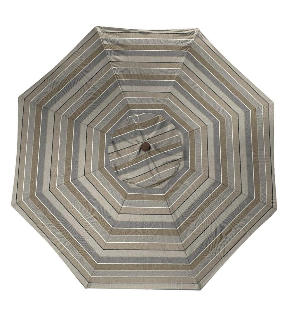 Plow &amp; Hearth Shades &amp; Umbrellas | Outdoor Living Deluxe 9' Aluminum Umbrella With Sunbrella Canopy - Black