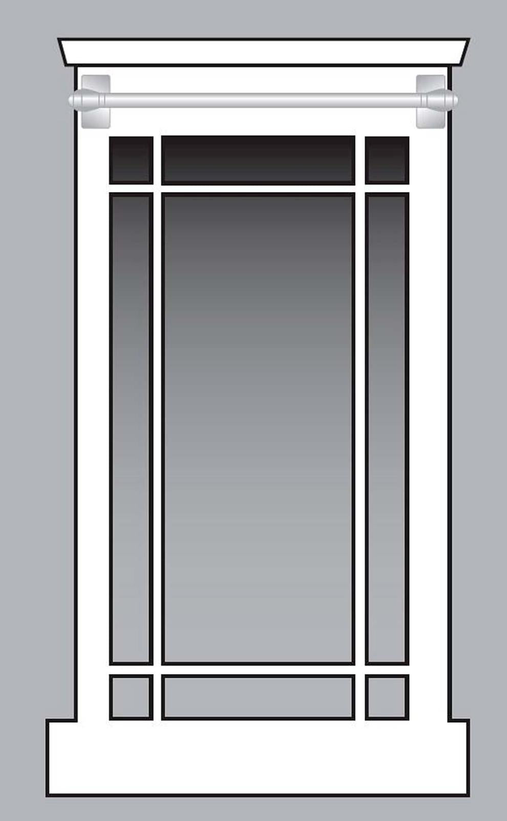 Plow &amp; Hearth Curtain Rods &amp; Hardware | Indoor Living Adjustable Magnetic Curtain Rod, 15-28" - Antique Brass