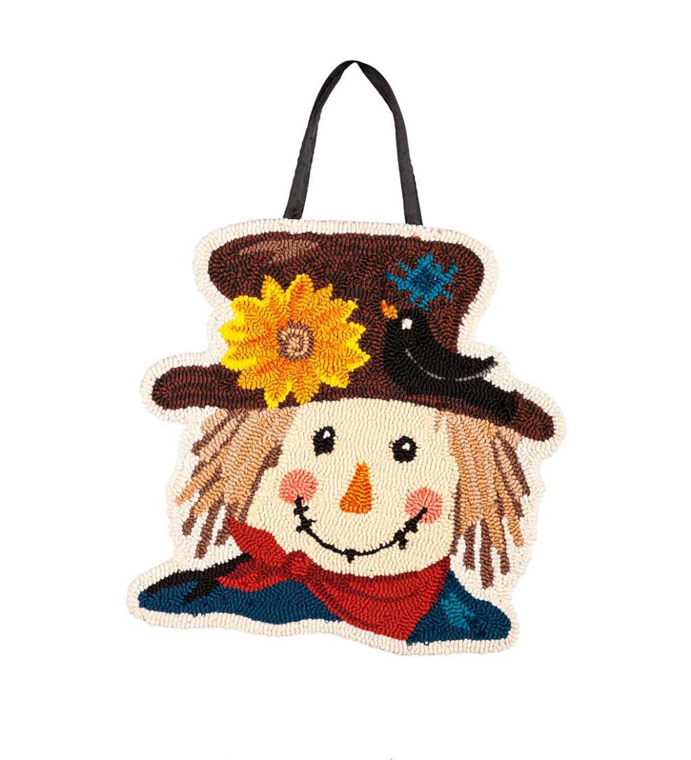 Plow &amp; Hearth Home Accents | Indoor Living Scarecrow Hooked Door D&Eacute;Cor