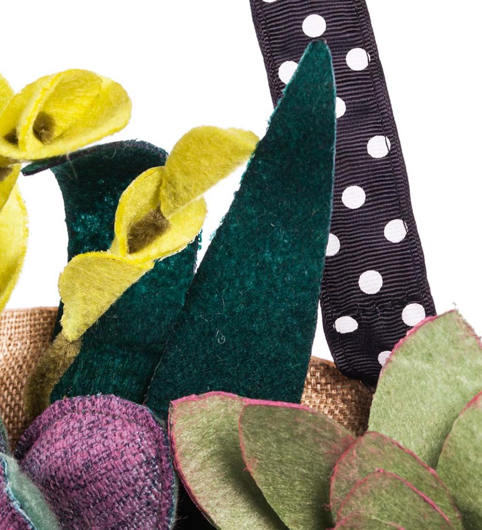 Plow &amp; Hearth Home Accents | Indoor Living Succulents Mason Jar Door D&Eacute;Cor