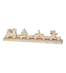 Plow &amp; Hearth Fireplace &amp; Mantel Décor | Fireplace &amp; Hearth Wooden Holiday Train Tabletop D&Eacute;Cor