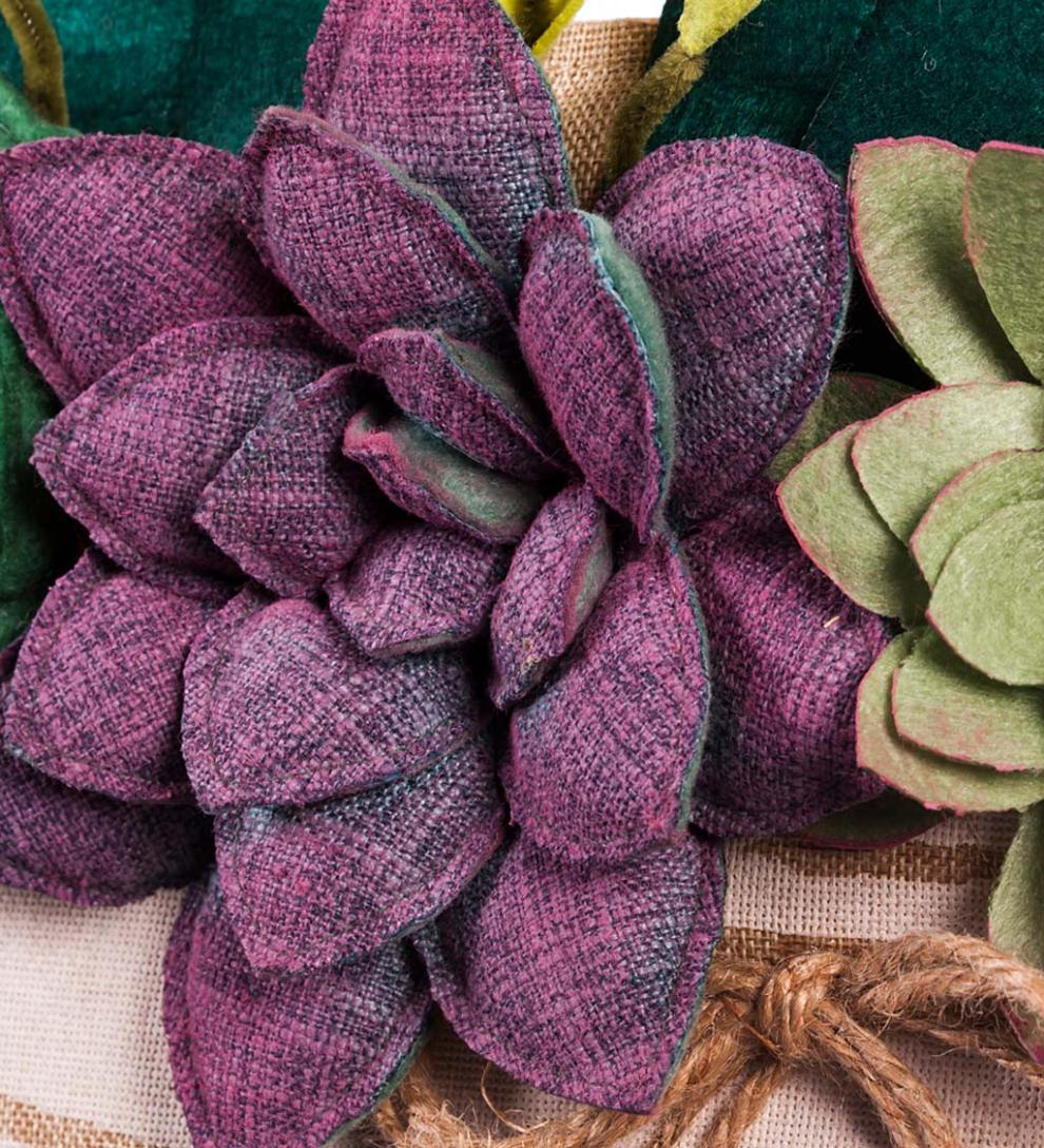 Plow &amp; Hearth Home Accents | Indoor Living Succulents Mason Jar Door D&Eacute;Cor