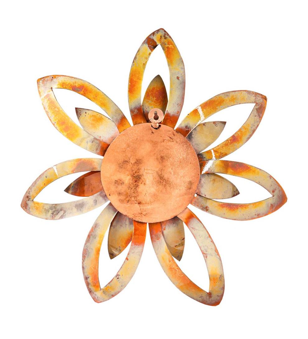 Plow &amp; Hearth Garden Accents | Indoor Living Copper Floral Outdoor Wall D&Eacute;Cor