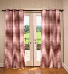 Plow &amp; Hearth Valances | Indoor Living Thermalogic Energy Efficient Insulated Check Grommet-Top Curtain Pairs