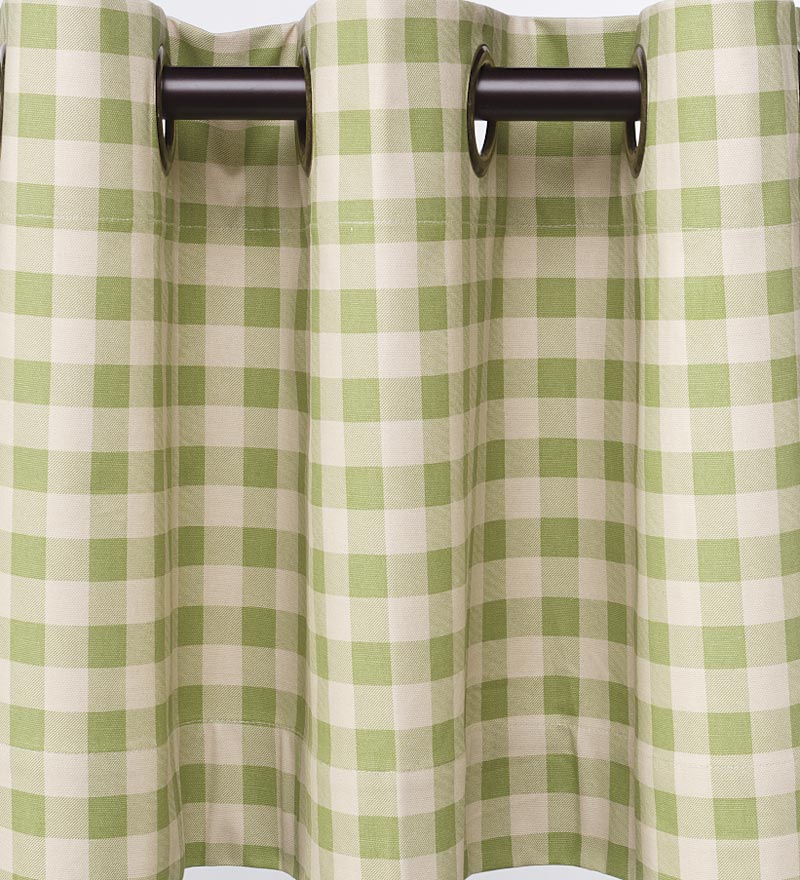 Plow &amp; Hearth Valances | Indoor Living Thermalogic Energy Efficient Insulated Check Grommet-Top Curtain Pairs