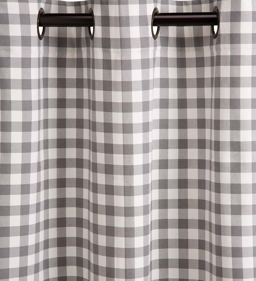 Plow &amp; Hearth Valances | Indoor Living Thermalogic Energy Efficient Insulated Check Grommet-Top Curtain Pairs