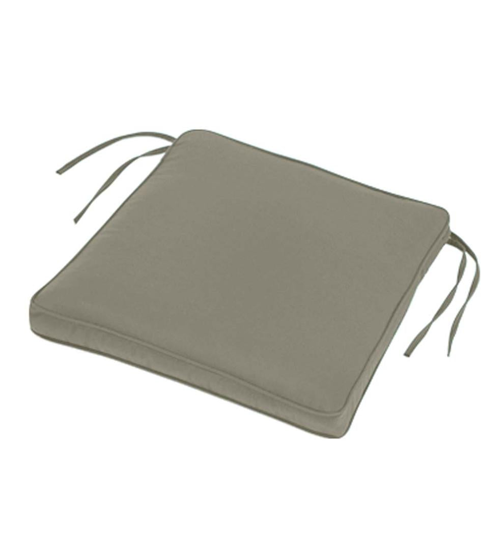 Plow &amp; Hearth Outdoor Furniture Cushions | Outdoor Living Sunbrella Tapered Rocker Seat Cushion With Ties, 21" Front/17" Back X 19" X 3" - Bandana