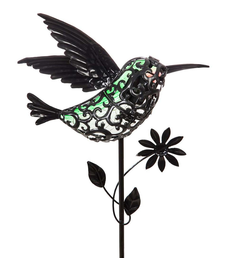 Plow &amp; Hearth Decorative Garden Accents | Yard &amp; Garden 36"H Secret Solar Garden Stake - Gnome