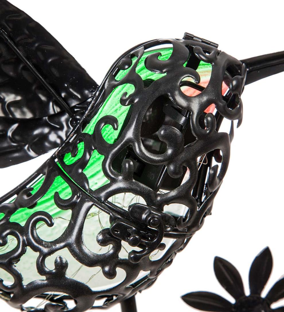 Plow &amp; Hearth Decorative Garden Accents | Yard &amp; Garden 36"H Secret Solar Garden Stake - Gnome