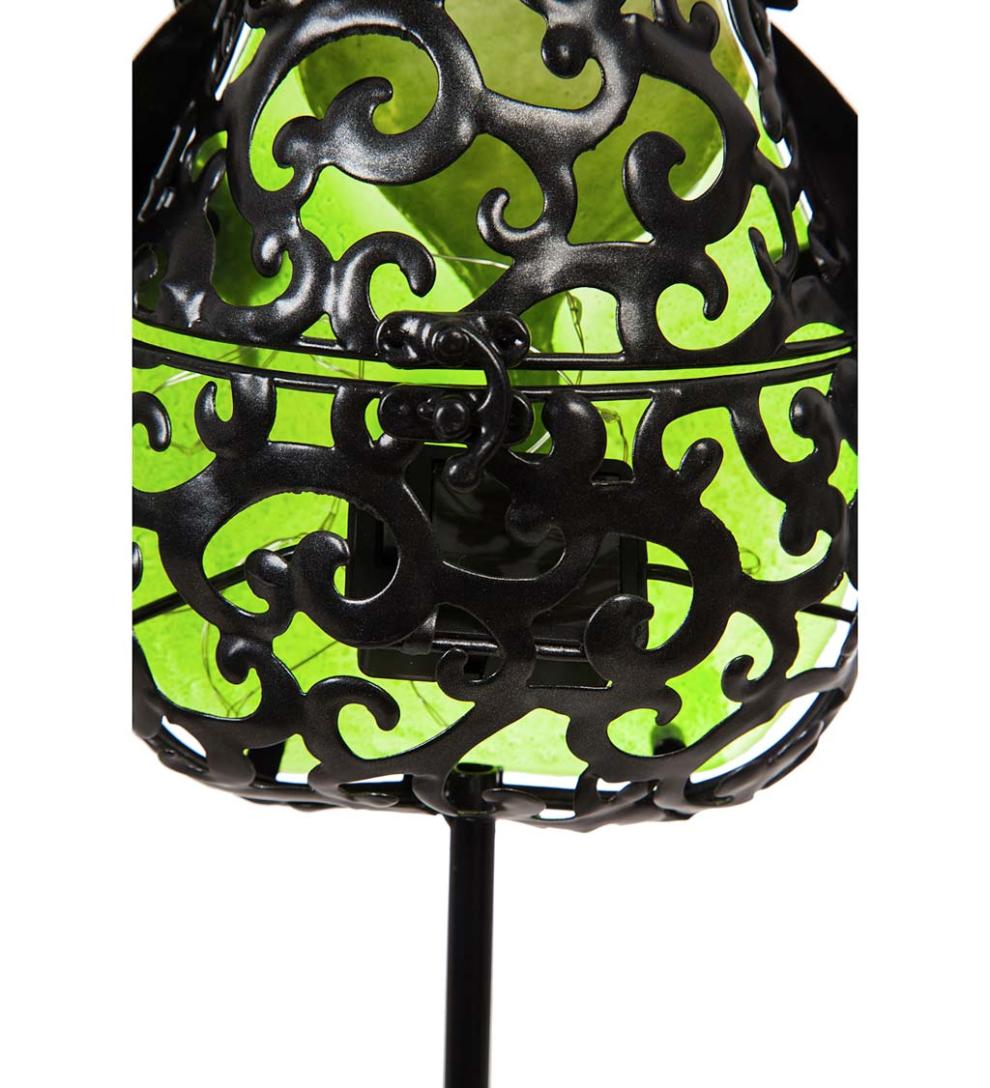 Plow &amp; Hearth Decorative Garden Accents | Yard &amp; Garden 36"H Secret Solar Garden Stake - Gnome