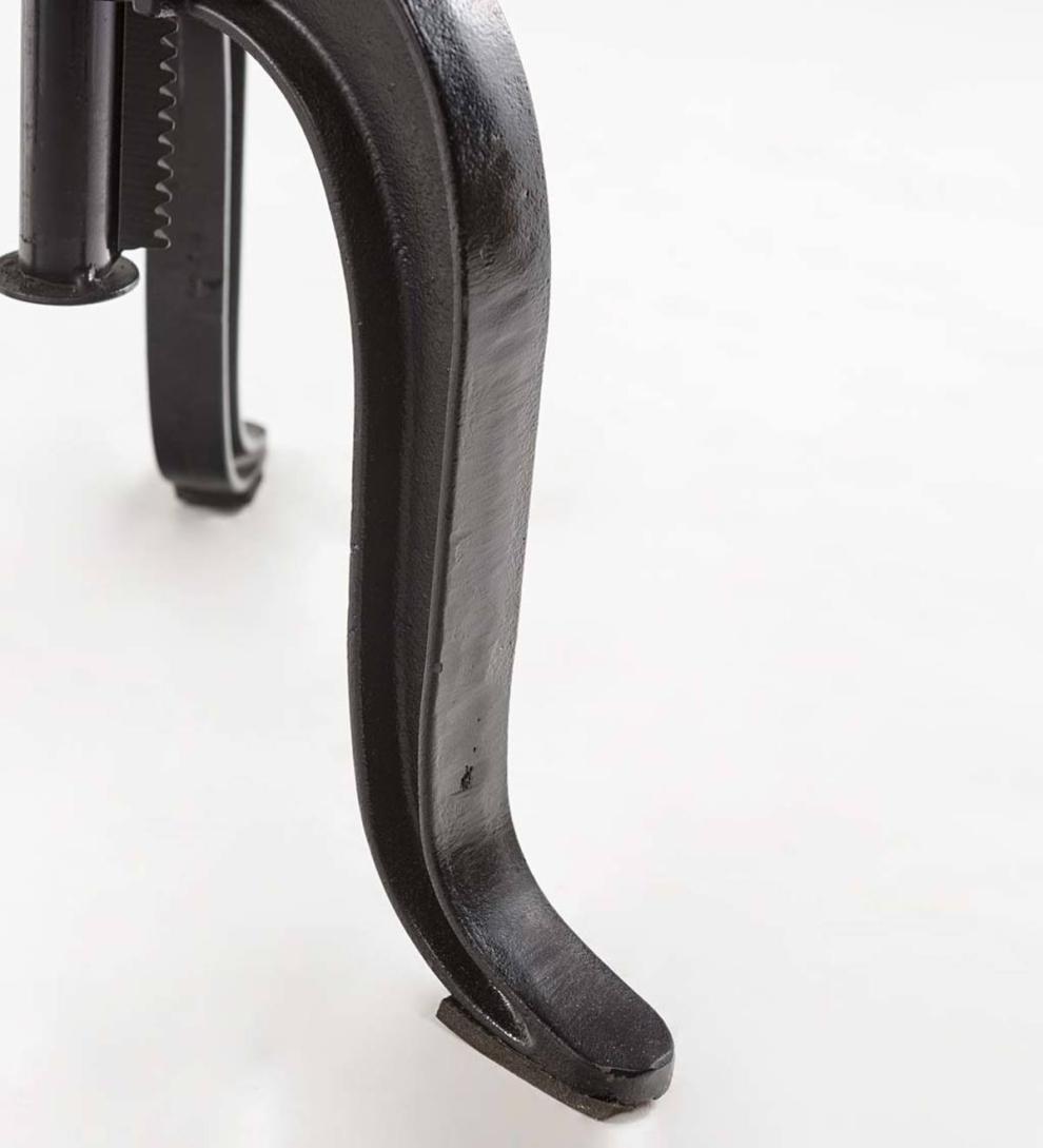 Plow &amp; Hearth Accent Tables | Indoor Living Allegheny Reclaimed Wood Adjustable Height Crank Table