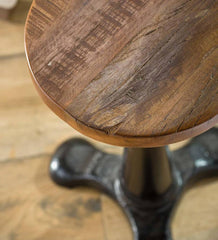 Plow &amp; Hearth Accent Tables | Indoor Living Allegheny Reclaimed Wood Adjustable Height Table