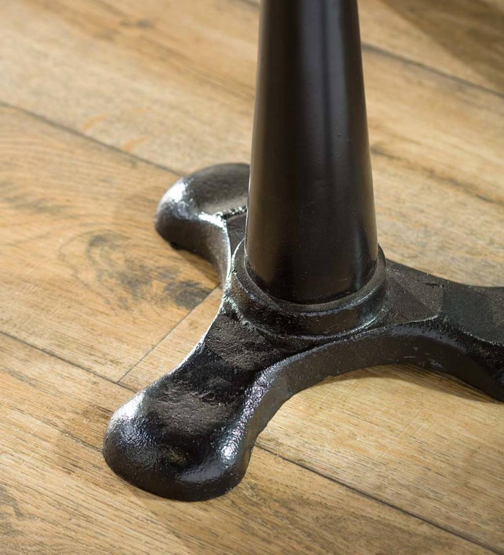 Plow &amp; Hearth Accent Tables | Indoor Living Allegheny Reclaimed Wood Adjustable Height Table