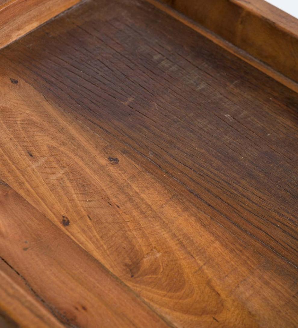 Plow &amp; Hearth Accent Tables | Indoor Living Allegheny Reclaimed Wood Nesting Tables, Set Of Two