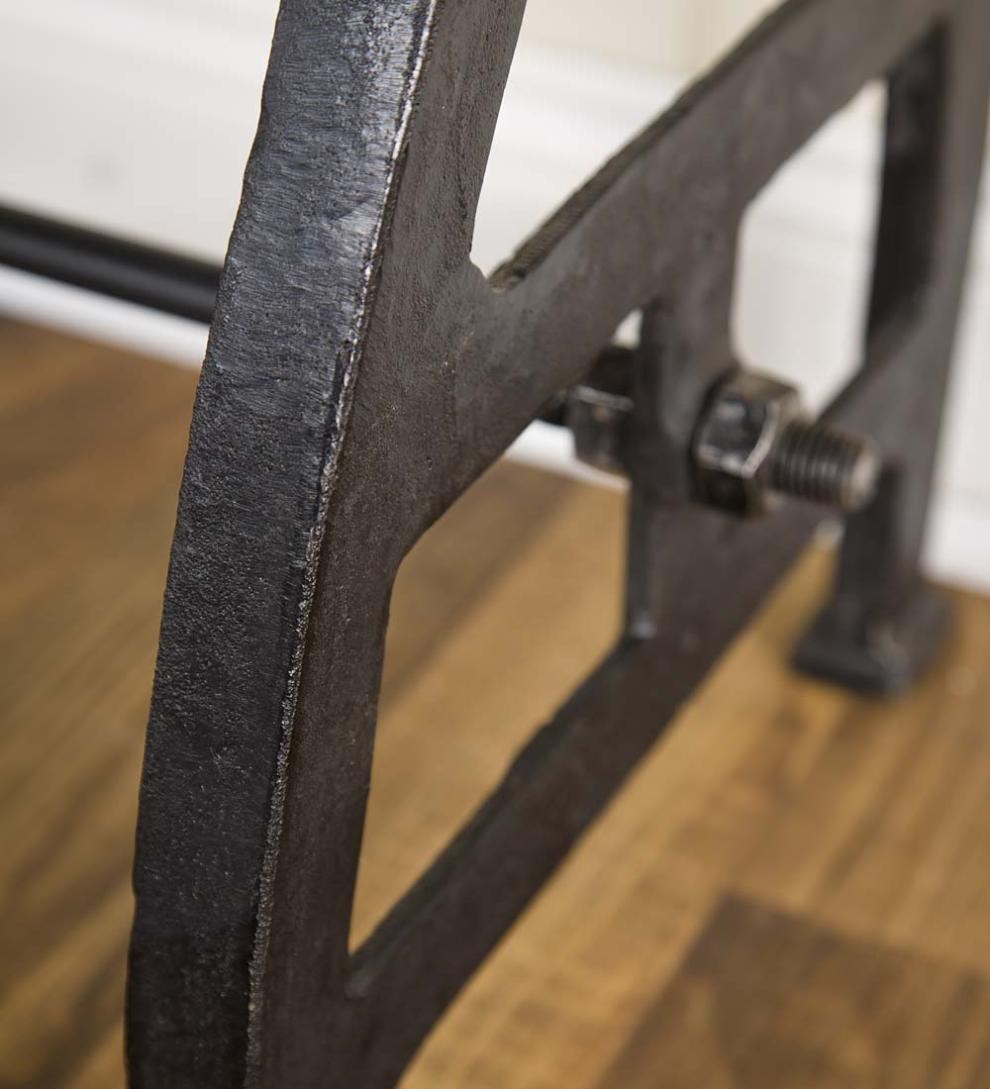 Plow &amp; Hearth Accent Tables | Indoor Living Birmingham Console Table In Reclaimed Wood And Metal