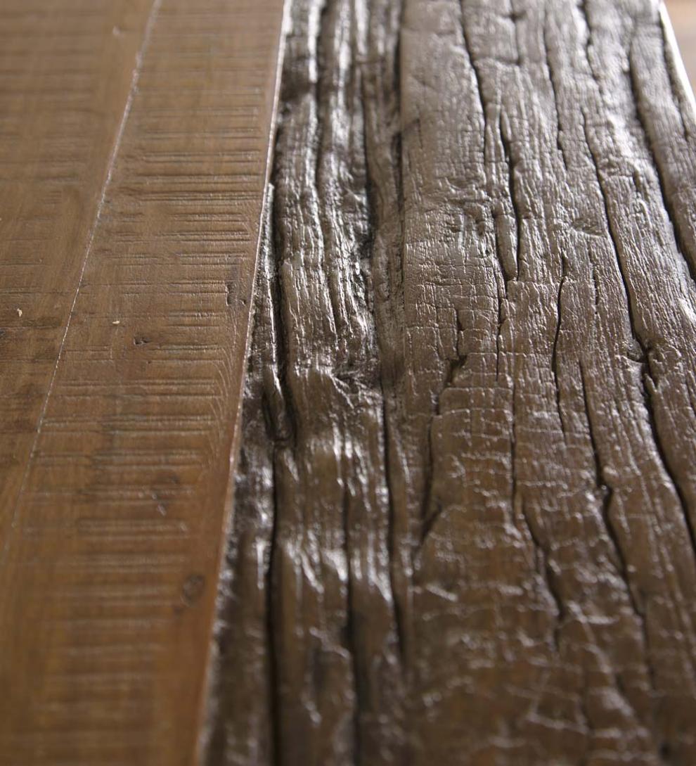 Plow &amp; Hearth Accent Tables | Indoor Living Birmingham Console Table In Reclaimed Wood And Metal