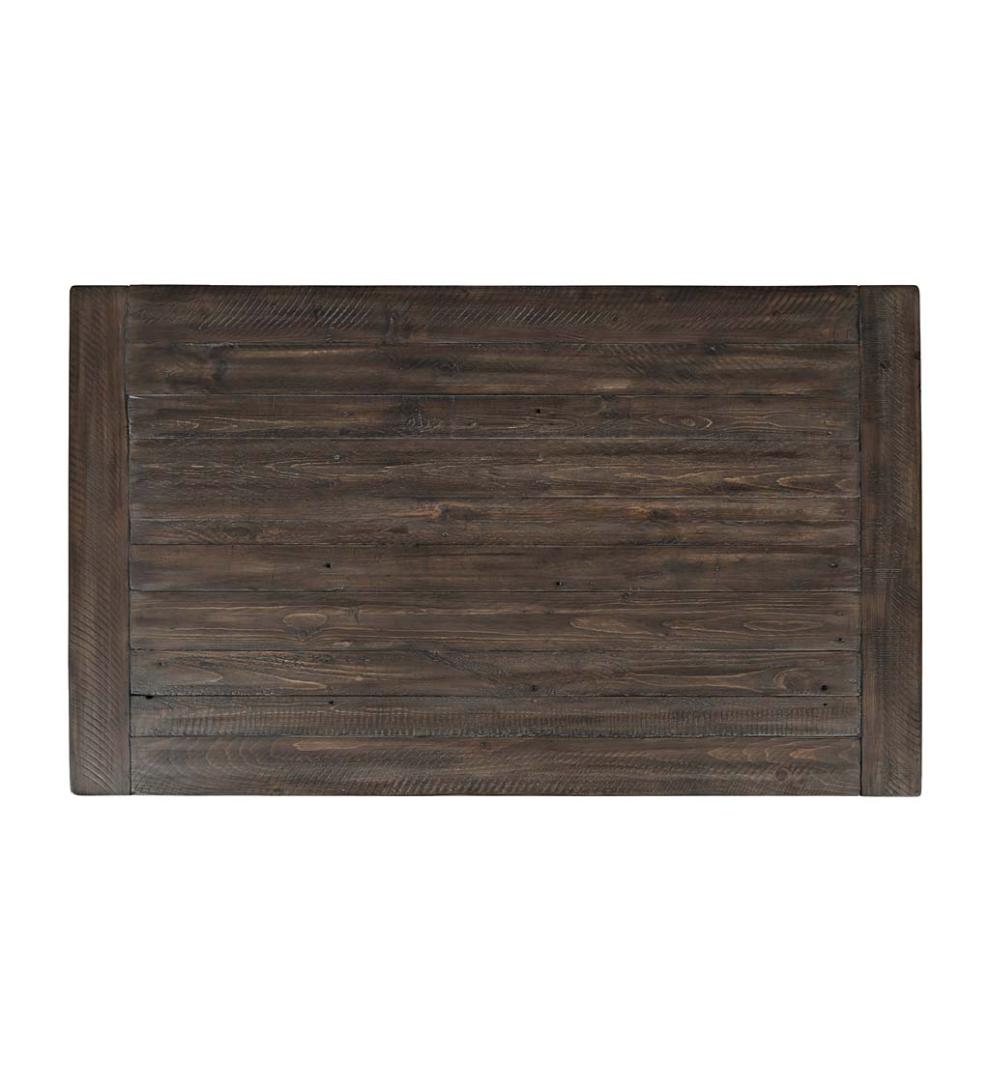 Plow &amp; Hearth Accent Tables | Indoor Living Cape Charles Reclaimed Barnwood Coffee/Cocktail Table With Sliding Barn Doors - Barnwood