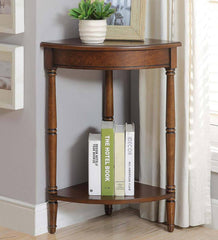 Plow &amp; Hearth Accent Tables | Indoor Living Corner Table/Plant Stand - Antique White