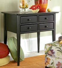 Plow &amp; Hearth Accent Tables | Indoor Living Four-Drawer Table - Avocado