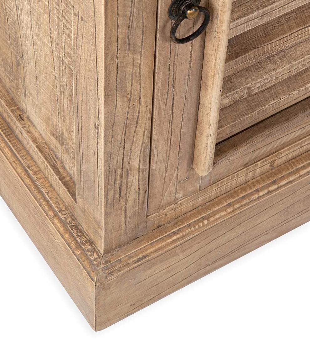 Plow &amp; Hearth Accent Tables | Indoor Living Promenade Side Table With Shutter Door