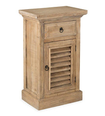Plow &amp; Hearth Accent Tables | Indoor Living Promenade Side Table With Shutter Door