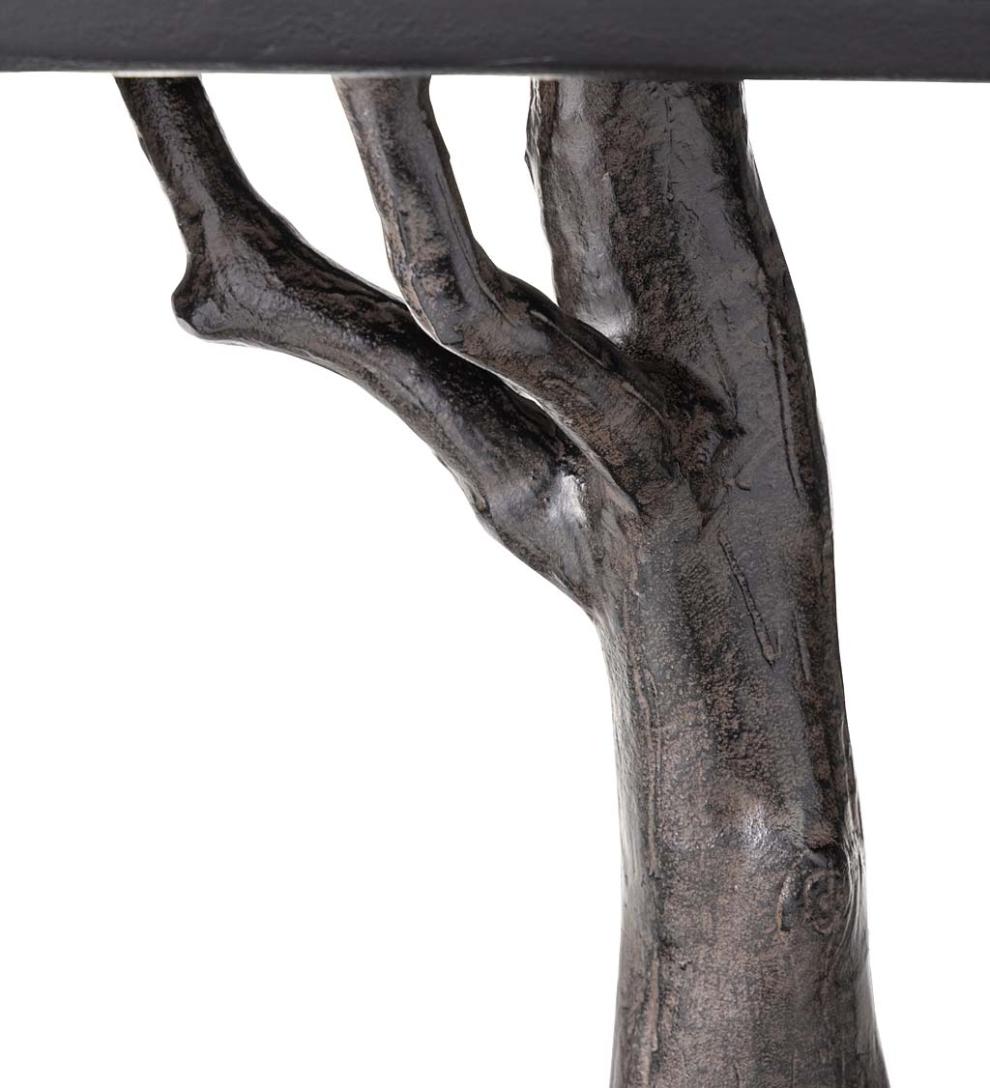 Plow &amp; Hearth Accent Tables | Indoor Living Recycled Cast Aluminum Bear Cub Accent Table