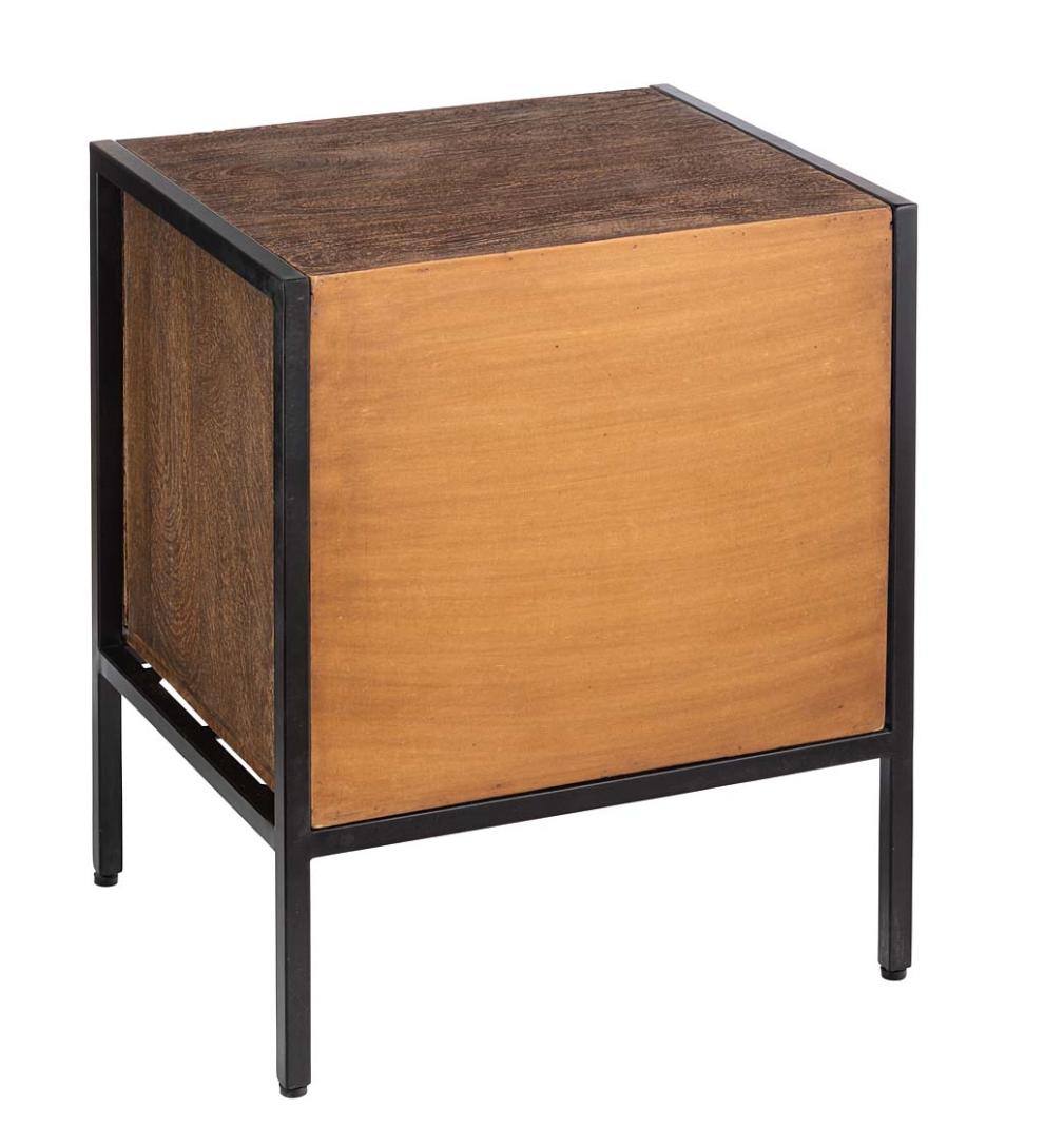 Plow &amp; Hearth Accent Tables | Indoor Living Tree Of Life Table With Storage Cabinet