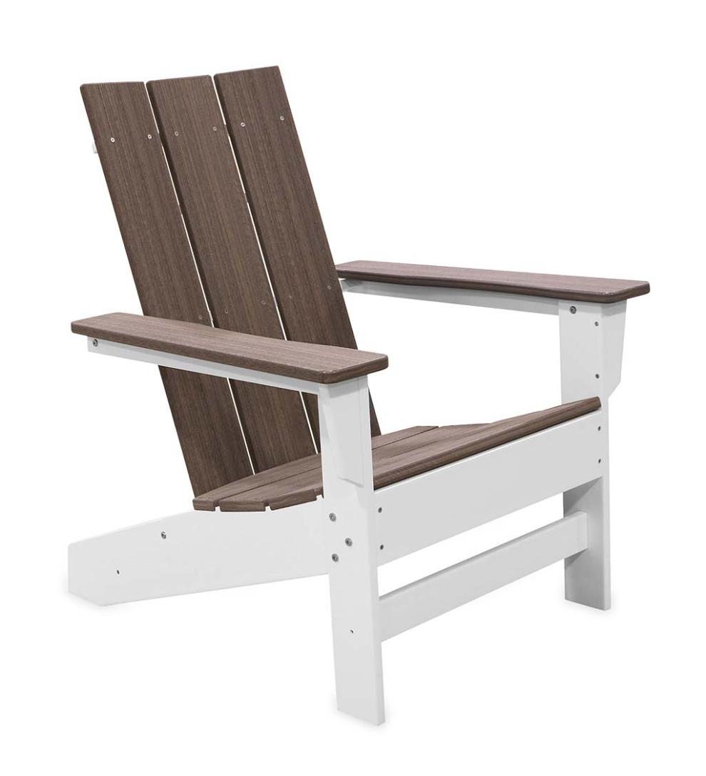 Plow &amp; Hearth Adirondack Chairs | Outdoor Living May River Outdoor Seating 5-Piece Conversation Set - Coastal Gray/White