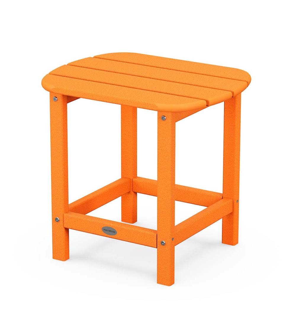 Plow &amp; Hearth Adirondack Chairs | Outdoor Living Polywood® Adirondack Chair With Hideaway Ottoman - Aruba