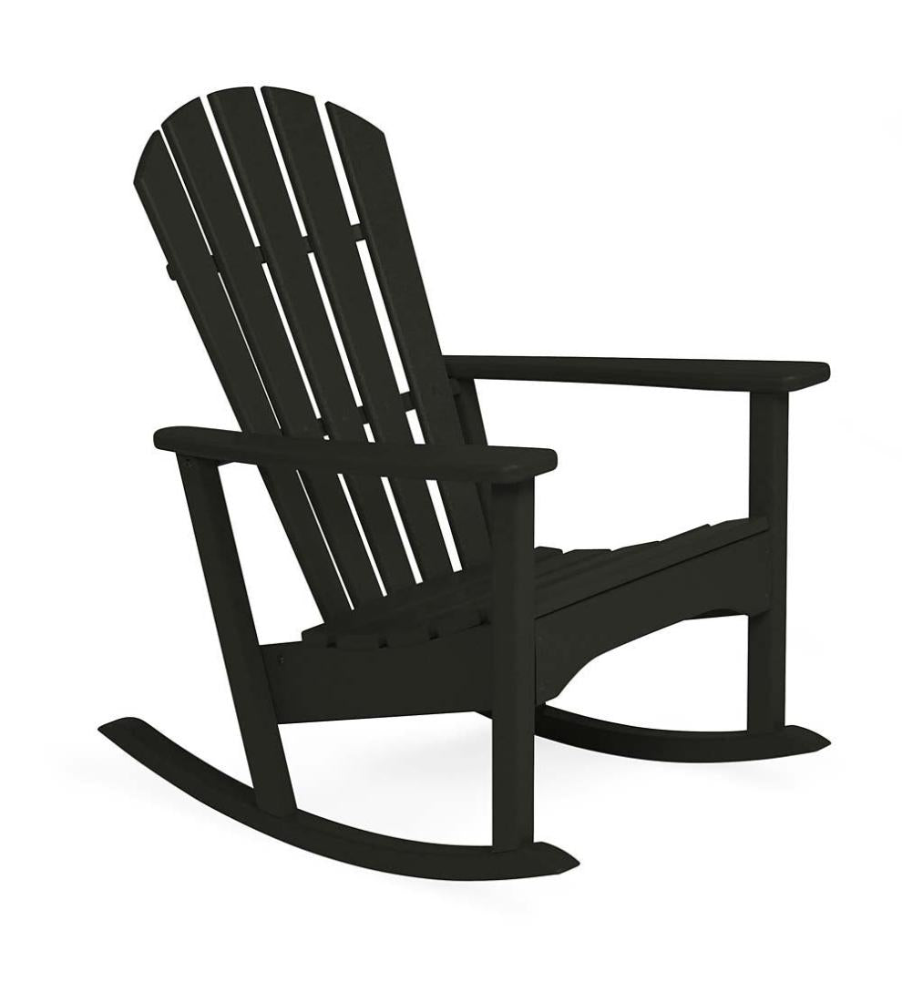 Plow &amp; Hearth Adirondack Chairs | Outdoor Living Polywood® Outdoor Adirondack Rocker - Aruba
