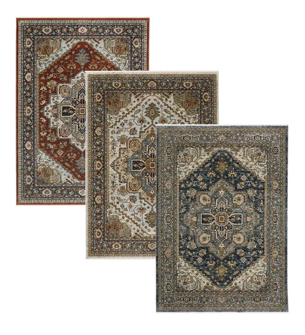 Plow &amp; Hearth Area Rugs | Indoor Living Alexandria Classic Polyester Rug