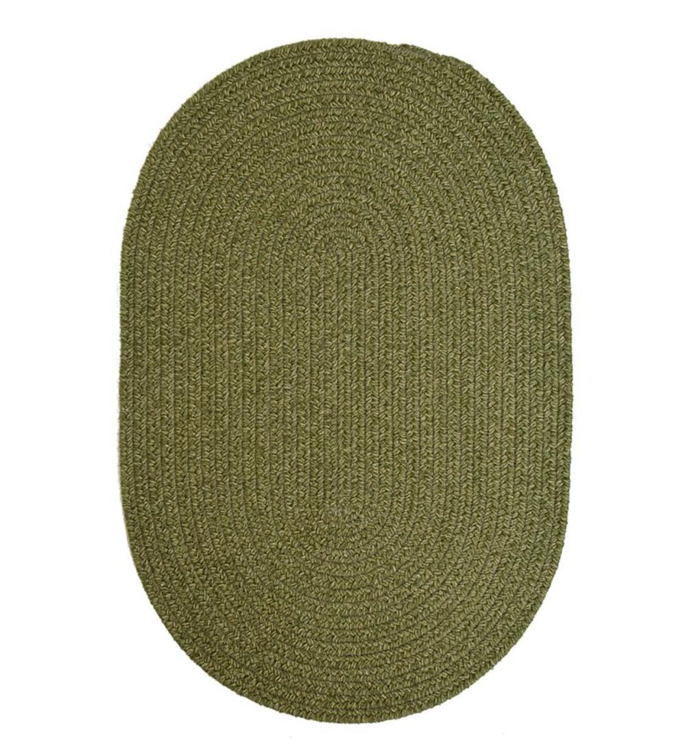 Plow &amp; Hearth Area Rugs | Indoor Living Bear Creek Oval Braided Wool Blend Rug