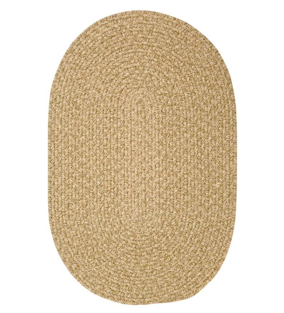 Plow &amp; Hearth Area Rugs | Indoor Living Bear Creek Oval Braided Wool Blend Rug