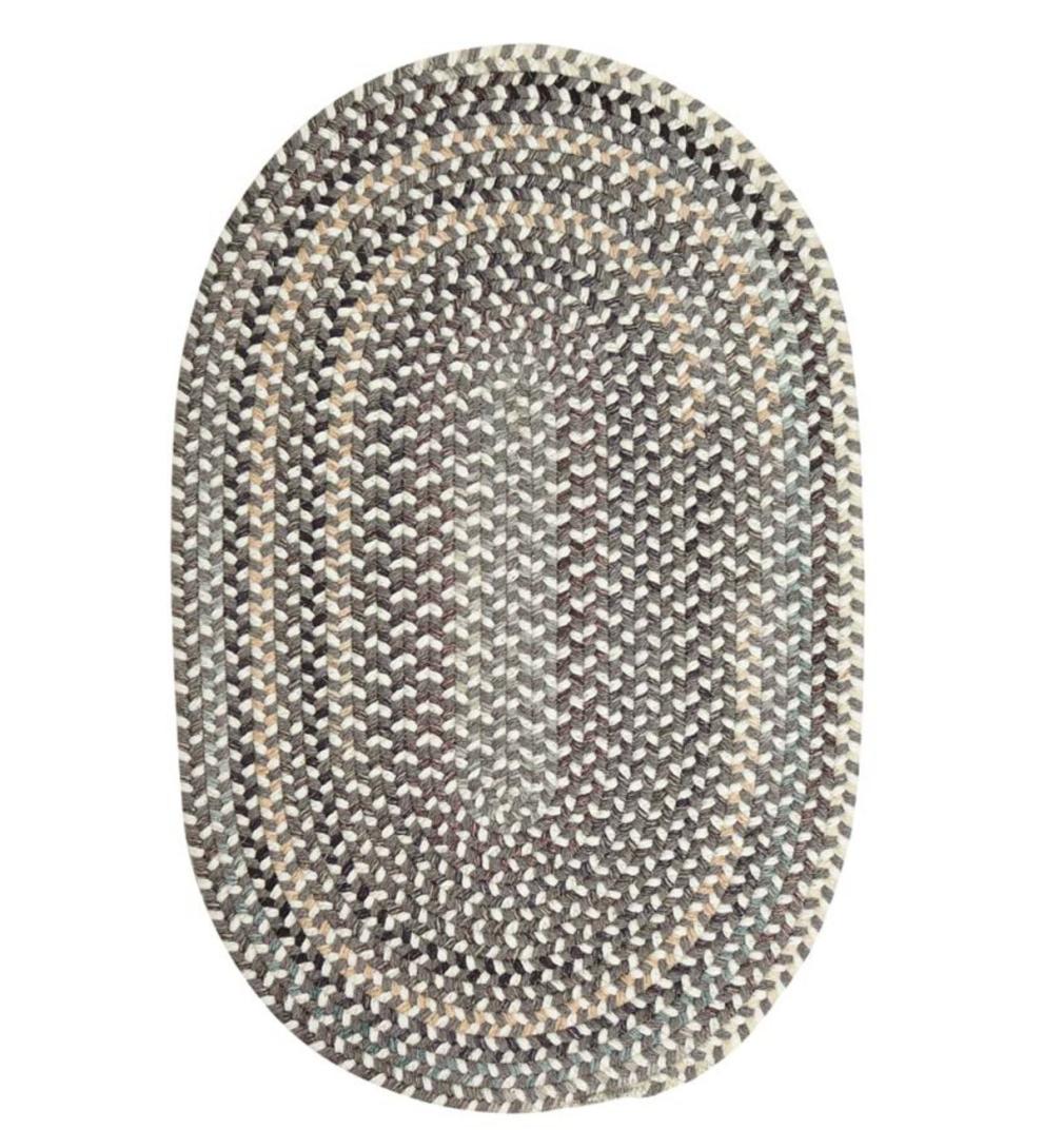 Plow &amp; Hearth Area Rugs | Indoor Living Bear Creek Oval Braided Wool Blend Rug