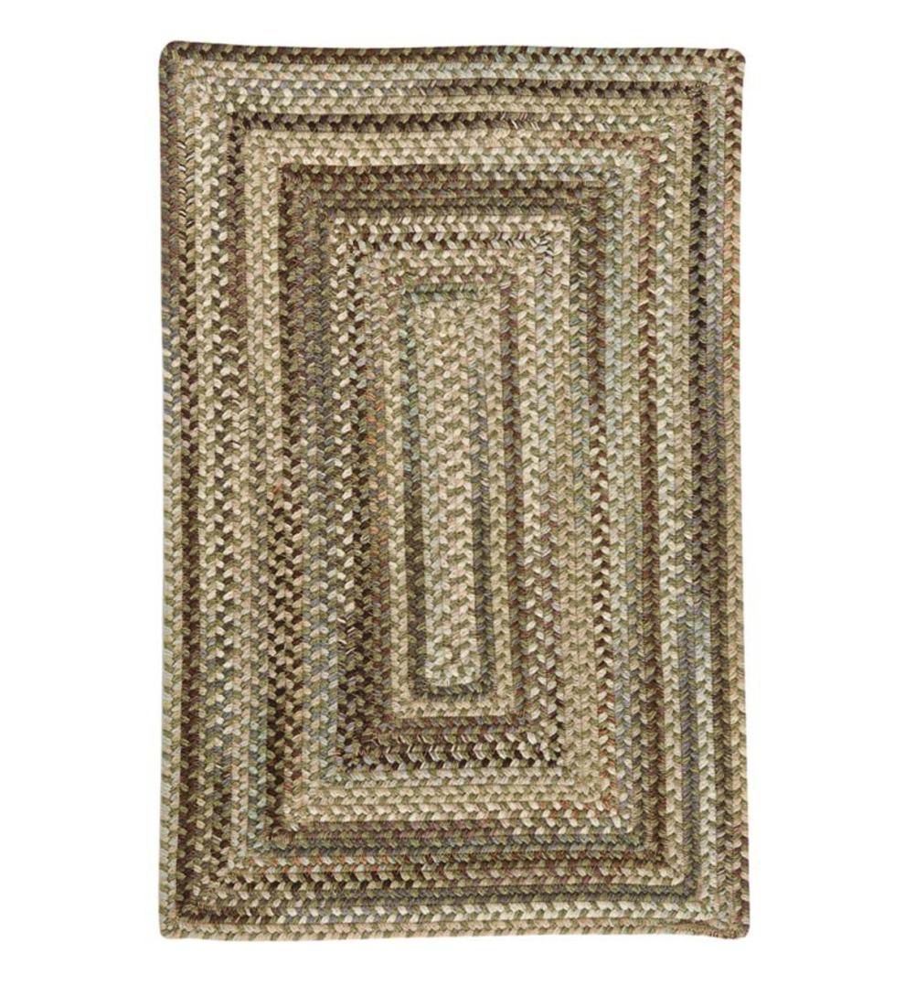 Plow &amp; Hearth Area Rugs | Indoor Living Bear Creek Rectangular Braided Wool Blend Rug