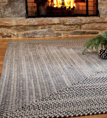 Plow &amp; Hearth Area Rugs | Indoor Living Bear Creek Rectangular Braided Wool Blend Rug