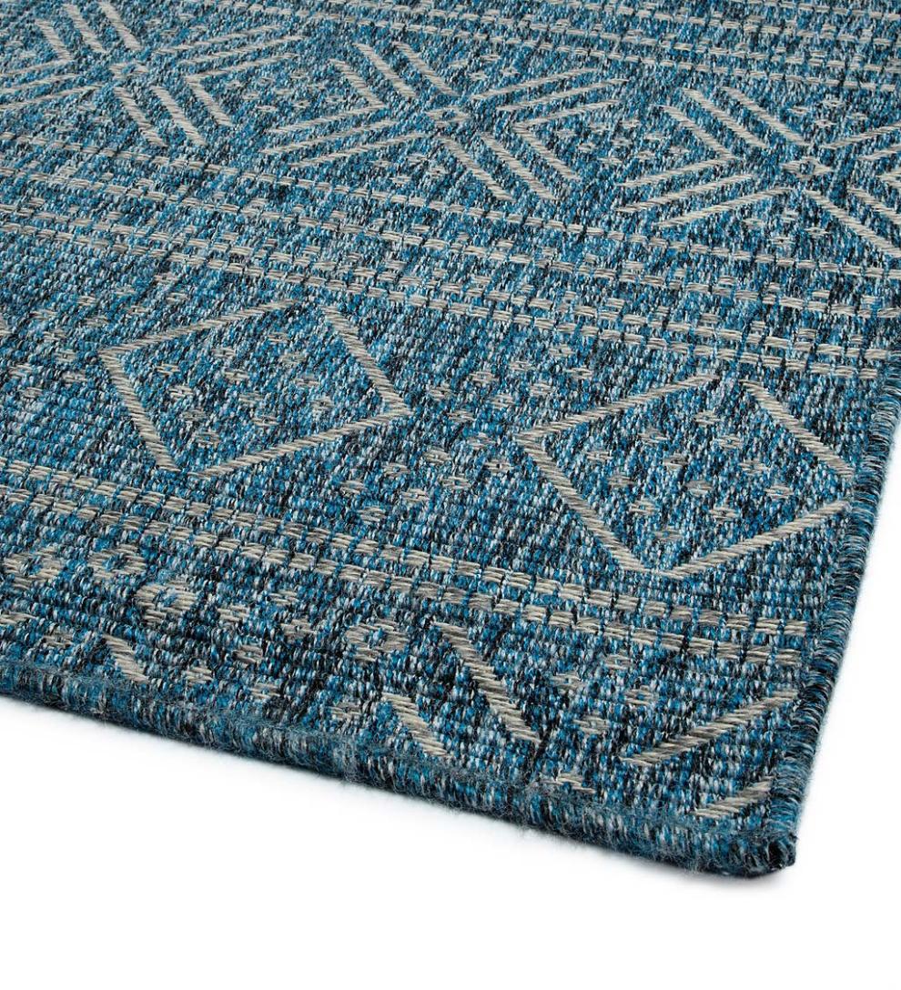 Plow &amp; Hearth Area Rugs | Indoor Living Bluefield Desert Stripe 100% Polypropylene Rug