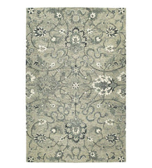 Plow &amp; Hearth Area Rugs | Indoor Living Carmona Gray Wool Rug