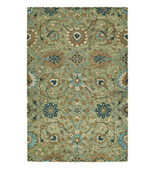 Plow &amp; Hearth Area Rugs | Indoor Living Carmona Sage Wool Rug