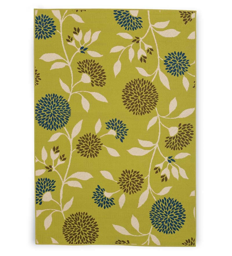 Plow &amp; Hearth Area Rugs | Indoor Living Floral Surry Indoor/Outdoor Polypropylene Area Rug
