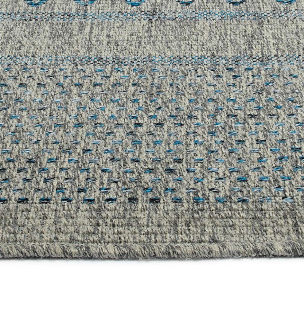 Plow &amp; Hearth Area Rugs | Indoor Living Indoor/Outdoor Bluefield Border Polypropylene Rug