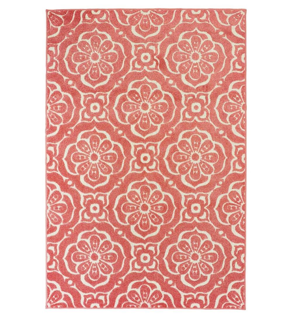 Plow &amp; Hearth Area Rugs | Indoor Living Indoor/Outdoor Clearwater Tile Rug