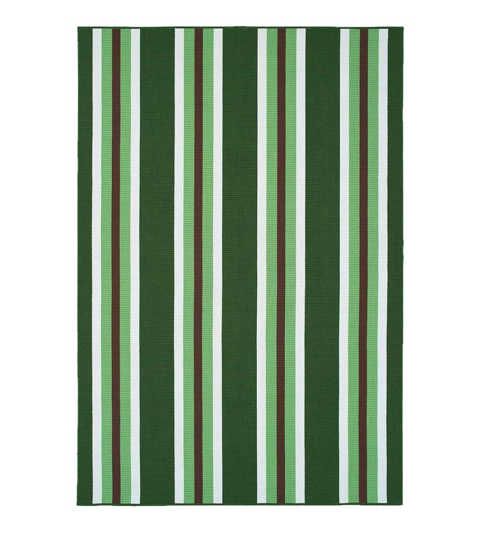 Plow &amp; Hearth Area Rugs | Indoor Living Indoor/Outdoor Dorset Stripe Textured Polyester Rug