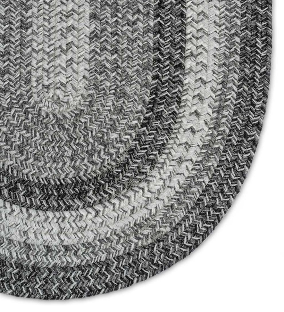 Plow &amp; Hearth Area Rugs | Indoor Living Indoor/Outdoor Oval Woodridge Braided Polypropylene Rug
