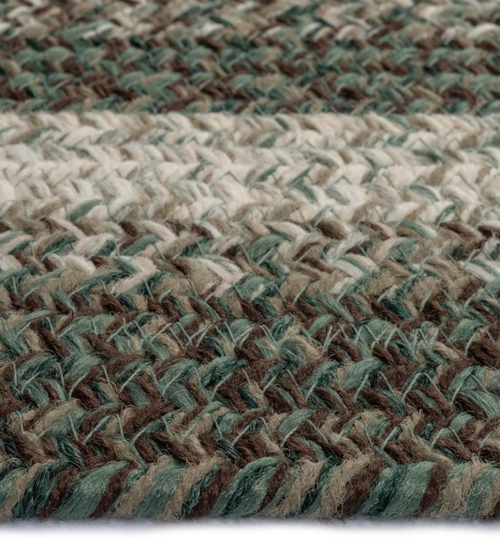 Plow &amp; Hearth Area Rugs | Indoor Living Indoor/Outdoor Oval Woodridge Braided Polypropylene Rug