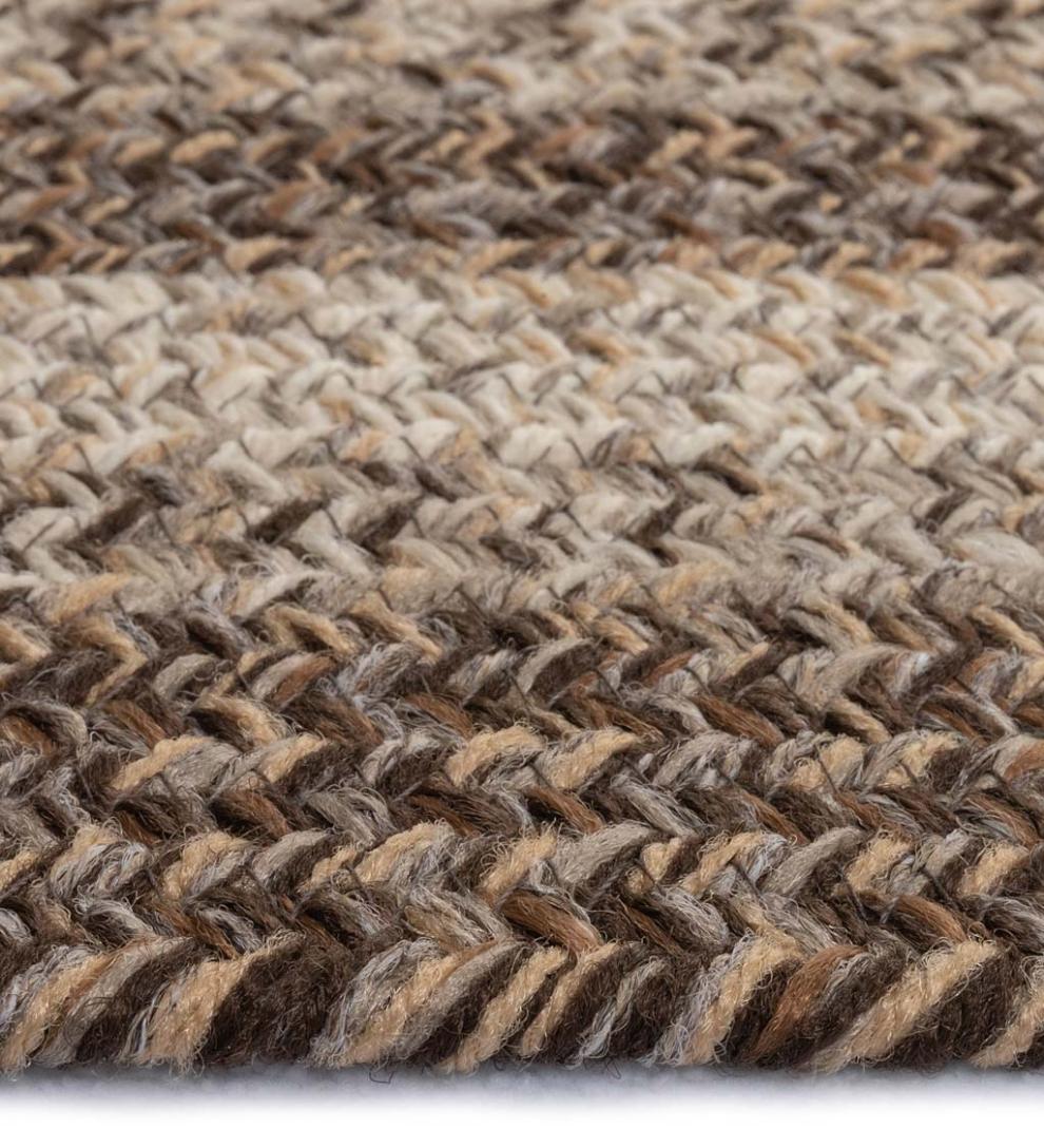 Plow &amp; Hearth Area Rugs | Indoor Living Indoor/Outdoor Oval Woodridge Braided Polypropylene Rug